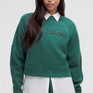 NWT Lululemon Scuba Oversized Pullover Storm Teal, M/L